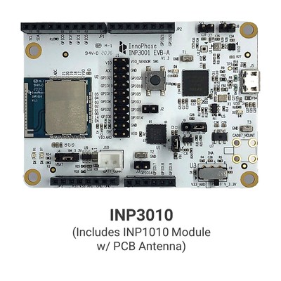 Certified to run with Microsoft Azure: INP301x Talaria TWO Wi-Fi + BLE Dev Kit  https://devicecatalog.azure.com/devices?searchTerm=Innophase