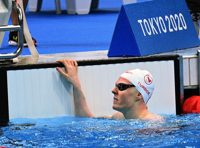 Nicolas-Guy Turbide est de retour  la piscine dimanche, trois jours aprs sa mdaille d'argent des Jeux de Tokyo 2020. PHOTO : Scott Grant/Comit paralympique canadien (Groupe CNW/Canadian Paralympic Committee (Sponsorships))