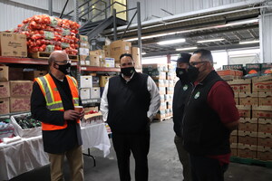 The SF Market Hosts Chairman of House Rules Committee James McGovern During Tour To Address Food Insecurity