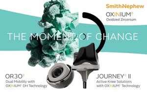 Smith+Nephew's OXINIUM™ Technology recognized as the best performing bearing with lowest risk of revision in total hip arthroplasty