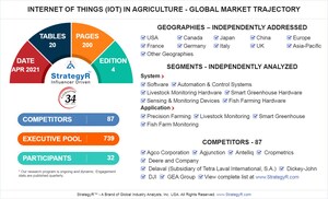 New Study from StrategyR Highlights a $60.3 Billion Global Market for Internet of Things (IoT) in Agriculture by 2026