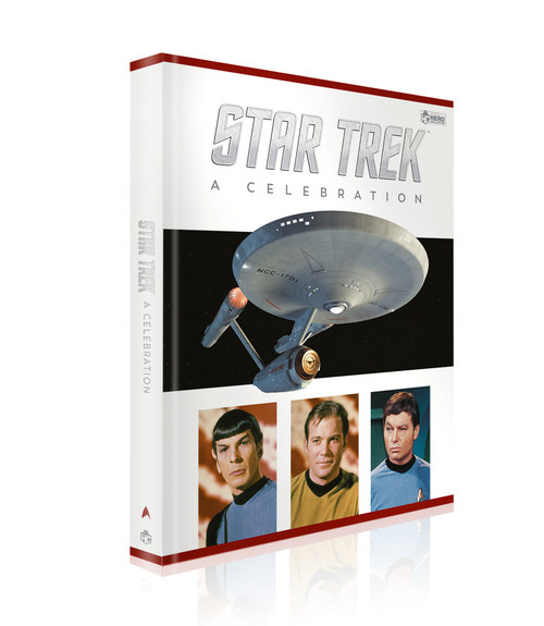 The cover of Star Trek: The Original Series -- A Celebration, written by Ben Robinson and Ian Spelling, available from Hero Collector.