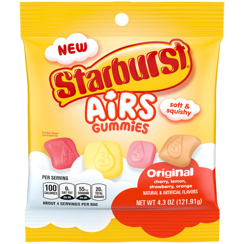Coming Soon To A Candy Aisle Near You: STARBURST® Airs are a light and airy gummi innovation with flavor packed into each bite