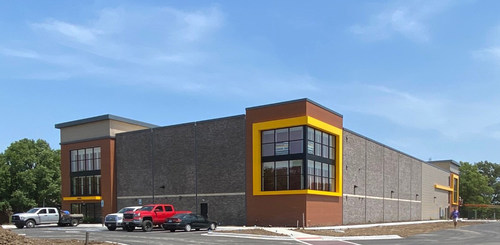 New StorageMart construction at 7420 Shawnee Mission PKWY in Overland Park, Kansas.