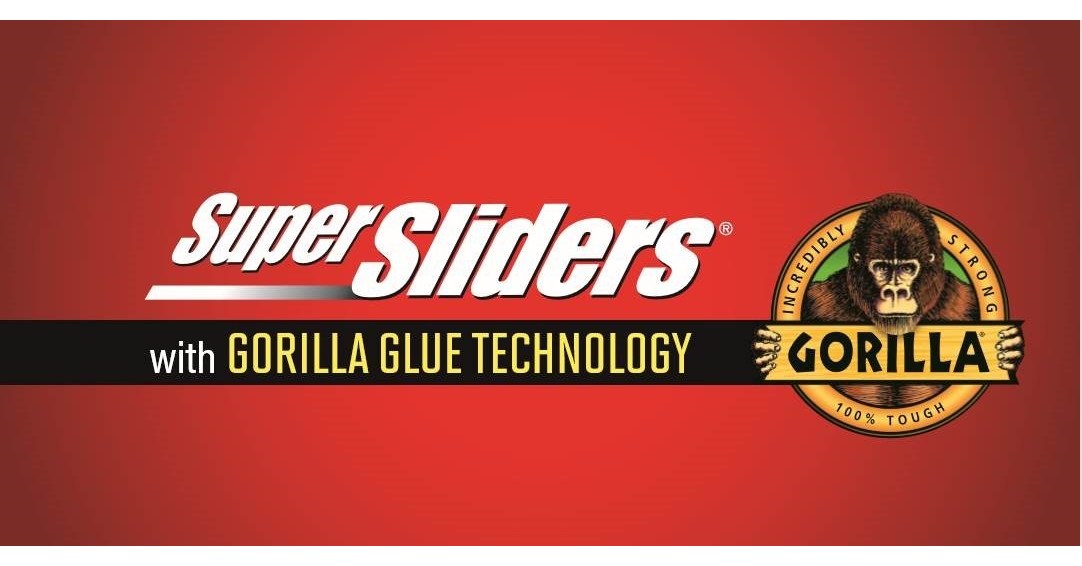 SuperSliders Gorilla Glue Technology Round Gripper Pads - Black - 1 in