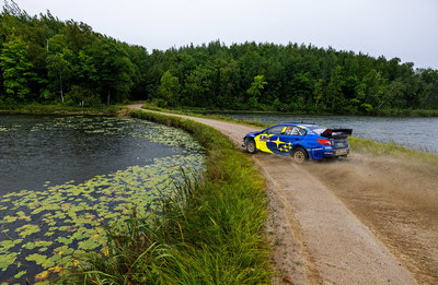 SUBARU AND TRAVIS PASTRANA EARN OJIBWE RALLY WIN AND SECURE NATIONAL RALLY CHAMPIONSHIP