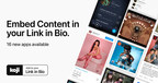 Creator Economy Platform Koji Announces Sixteen New Social Media Content Embed Apps