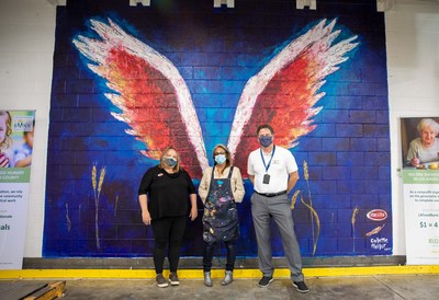 Barilla Commissions Installation Of Global Angel Wings Project Mural By Colette Miller At The Los Angeles Regional Food Bank