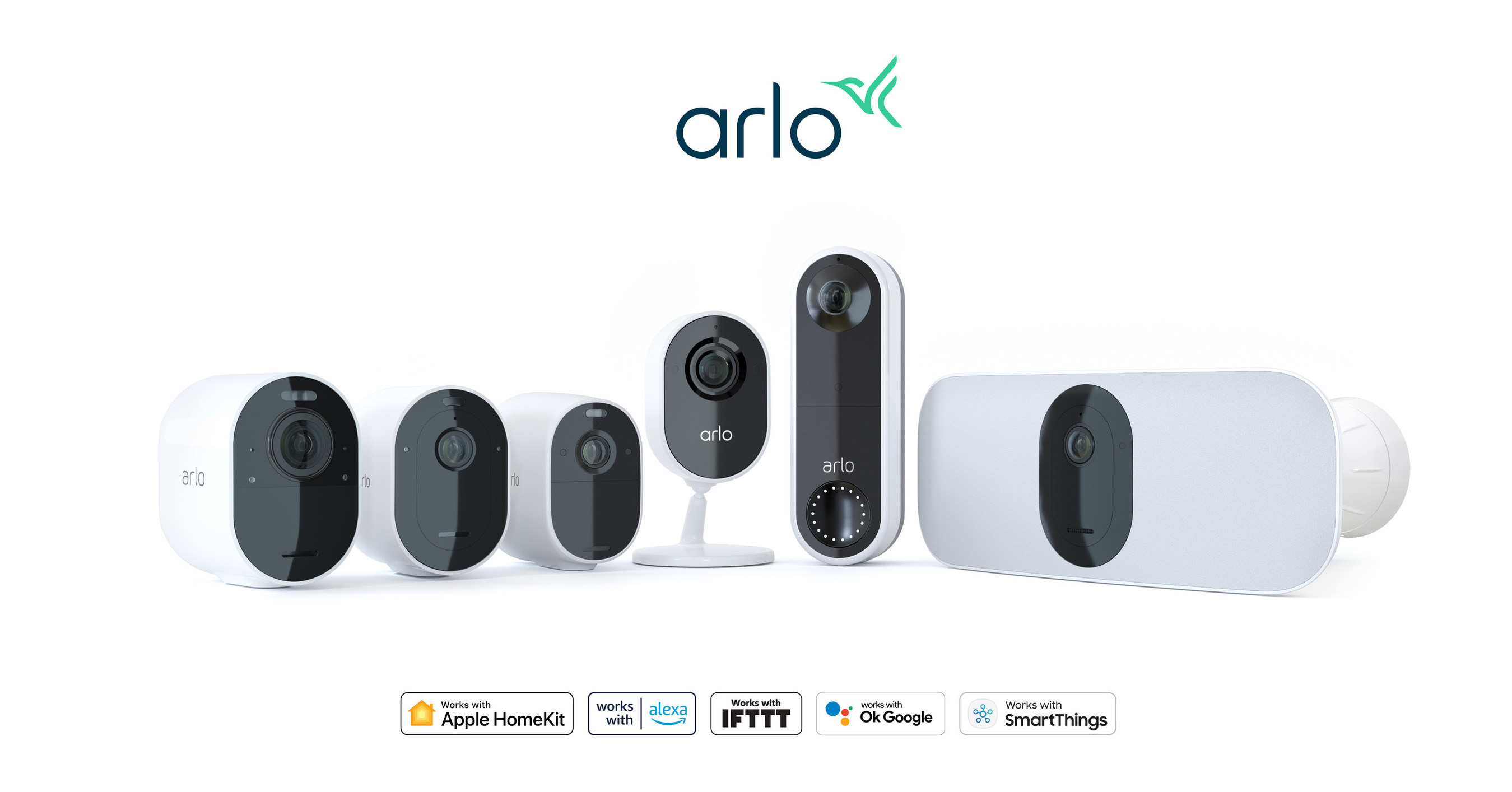 fly jorden igen Arlo Offers Comprehensive Third-Party Compatibility With Amazon, Apple,  Google, Samsung, And Others For Seamless Smart Home Security Experience