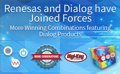Digi-Key offers the powerhouse product portfolio of winning combinations from Renesas and Dialog.