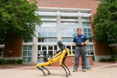 Auburn University’s four-legged agile robot Mac has been turning heads on campus and is being utilized for construction research by professors in the McWhorter School of Building Science in the College of Architecture, Design and Construction.