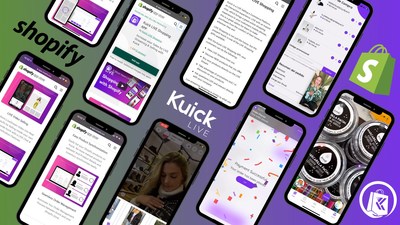 New Kuick APP for Shopify makes LIVE Shopping easy for all Shopify Merchants