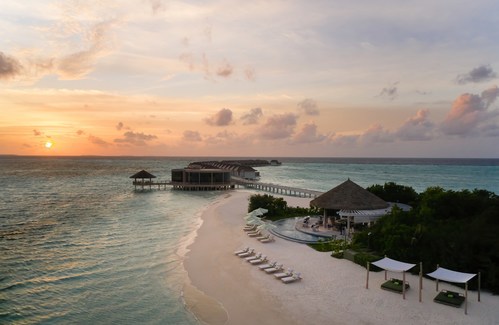 Sunset at Le Méridien Maldives Resort & Spa