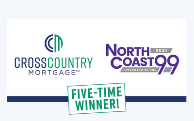 CrossCountry Mortgage has received the NorthCoast 99 Award – presented by ERC to the 99 leading Northeast Ohio workplaces for top talent – for the fifth consecutive year. For career opportunities, visit CareersatCCM.com.