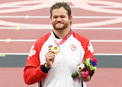 Le lanceur de poids Greg Stewart dcroche l'or pour le Canada  ses premiers Jeux paralympiques. PHOTO : Scott Grant/Comit paralympique canadien (Groupe CNW/Canadian Paralympic Committee (Sponsorships))