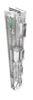 KONE MonoSpace 300 is an affordable, machine room-less elevator solution optimized for two-to-four story buildings