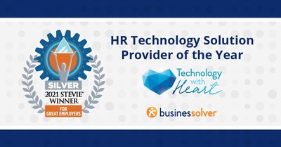 HR technology leader, Businessolver, won Silver-level honors in 2021 Stevie® Awards for Great Employers