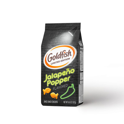 Goldfish® introduces limited-edition Jalapeño Popper flavored crackers.