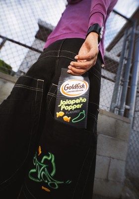 Goldfish® introduces limited-edition Jalapeño Popper flavored crackers and limited-edition Goldfish Jalapeño Popper JNCO jeans.
