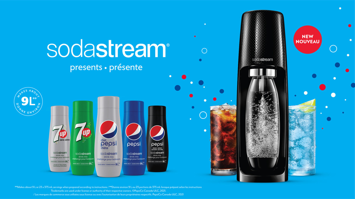 Sparkling Water Pop Collaborations : SodaStream and Pepsi