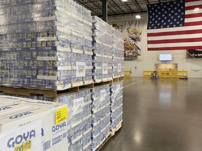 Goya distribuye una donación inicial de 40,000 libras de alimentos a las víctimas del huracán Ida (PRNewsfoto/Goya Foods, Inc.)
