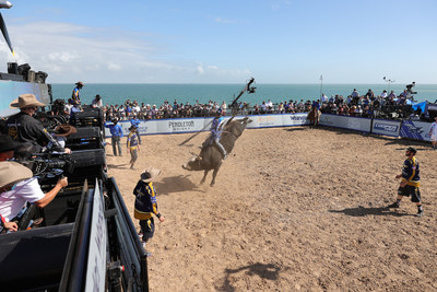 Air Force Reserve Cowboys for a Cause charity exhibition in 2020.