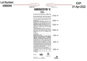 ICU Medical Issues a Voluntary Nationwide Recall of Aminosyn II 15%, An Amino Acid Injection, Sulfite Free IV Solution Due to the Presence of Particulate Matter