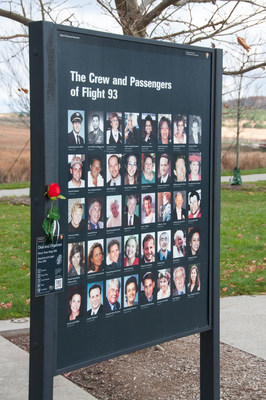 Photos of the 40 passengers and crew members of United Flight 93 at the Flight 93 National Memorial.