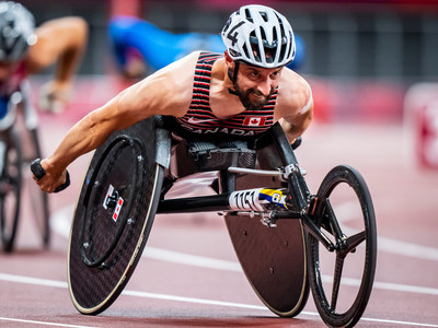 Brent Lakatos (Dorval, Qc), grande vedette de la course en fauteuil roulant, a t nomm porte-drapeau du Canada pour la crmonie de clture des Jeux paralympiques de 2020  Tokyo. (Groupe CNW/Canadian Paralympic Committee (Sponsorships))