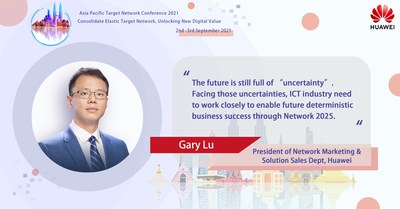 Gary Lu, President of Network Marketing & Solution Sales Department, Huawei