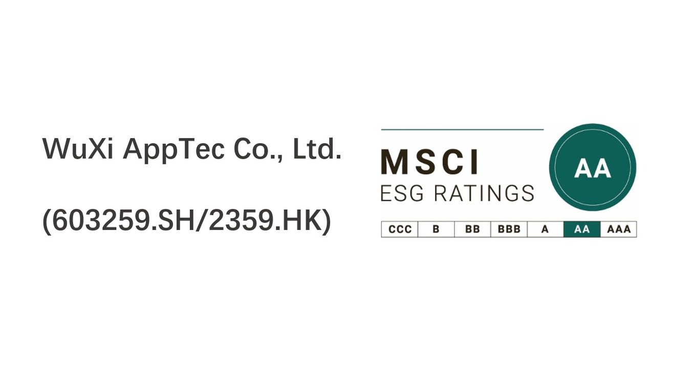 WuXi AppTec Receives AA ESG Rating from MSCI