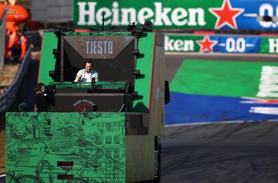 Heineken® and TIËSTO celebrate the return of Formula 1® to Zandvoort, with a unique performance live streamed directly from the track from the F1 Heineken Dutch Grand Prix (PRNewsfoto/Heineken)