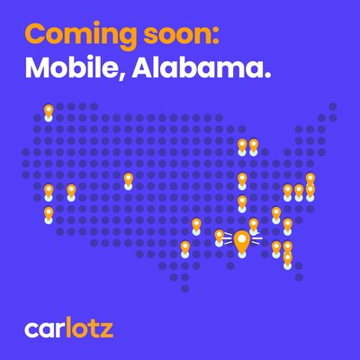 CarLotz (NASDAQ: LOTZ), the nation’s largest consignment-to-retail used vehicle marketplace, announced it will open its first hub in Alabama located at 3016 Government Blvd in Mobile later this year.