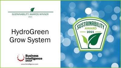 HydroGreen Wins “Sustainability Product of the Year” (CNW Group/CubicFarm Systems Corp.)