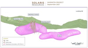 Solaris Reports 1,184m of 0.68% CuEq From Surface in Expansion of Warintza Central; Maiden Drilling Commences at El Trinche