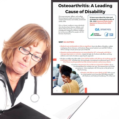 The Osteoarthritis Action Alliance, Arthritis Foundation, and Centers for Disease Control and Prevention Release ‘Action Briefs’ to Help Leaders in Key Sectors Promote Prevention, Early Detection and Management of Osteoarthritis