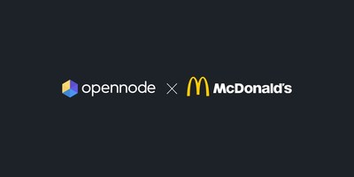 McDonald's El Salvador ahora acepta pagos en bitcoins en la red Lightning con OpenNode, el procesador de pagos Bitcoin (PRNewsfoto/OpenNode)