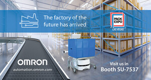 Omron brings working warehouse and production facility to PACK EXPO 2021, showcasing a practical strategy for combining smart automation solutions to create a connected environment