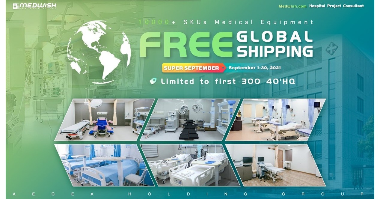 Medwish.com lan&ccedil;a plano global de frete gr&aacute;tis para entregar equipamentos m&eacute;dicos aos hospitais