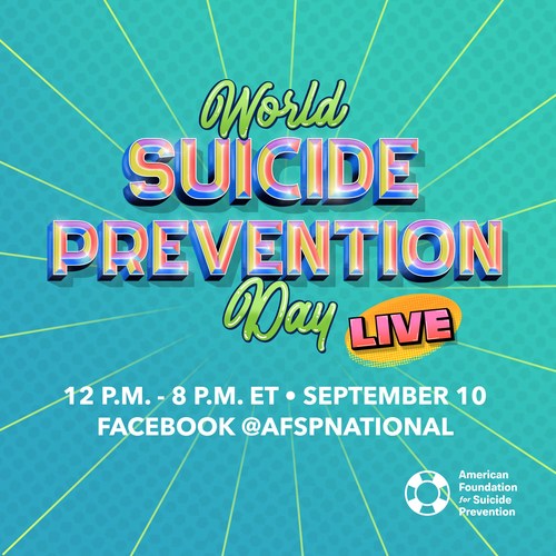 AFSP will bring together communities across the country on the organization’s national Facebook page, @afspnational, for the #StopSuicide: A World Suicide Prevention Day Livestream. It will be an action-packed line-up of inspiring conversations about mental health and suicide prevention, and highlight research, entertainment, advocacy, education and more. Tune in from 12 p.m. to 8 p.m. ET from the AFSP Facebook Event page: https://fb.me/e/1z7lMwyrK