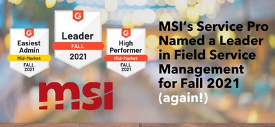 MSI's Service Pro Named a Leader in Field Service by G2 for the second time
