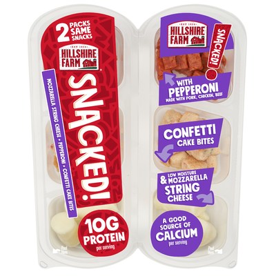 Hillshire Farm® SNACKED! Pepperoni with Confetti Cake Bites and Mini String Cheese