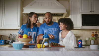 Pepsi® Brings Barry Sanders Into Fans' Kitchens to Help Prep Game