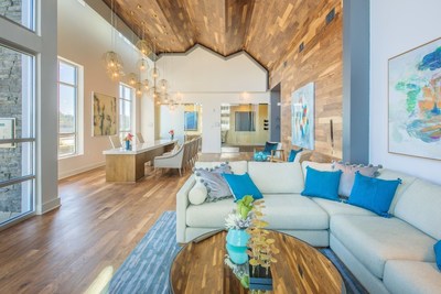 The Blu at Northline community features 377 units, averaging 978 square feet with 12 different floor plans.