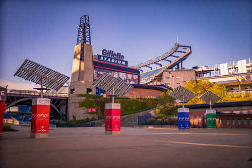 Enel North America and Kraft Sports + Entertainment welcome fans back to a more sustainable sporting experience at Gillette Stadium.