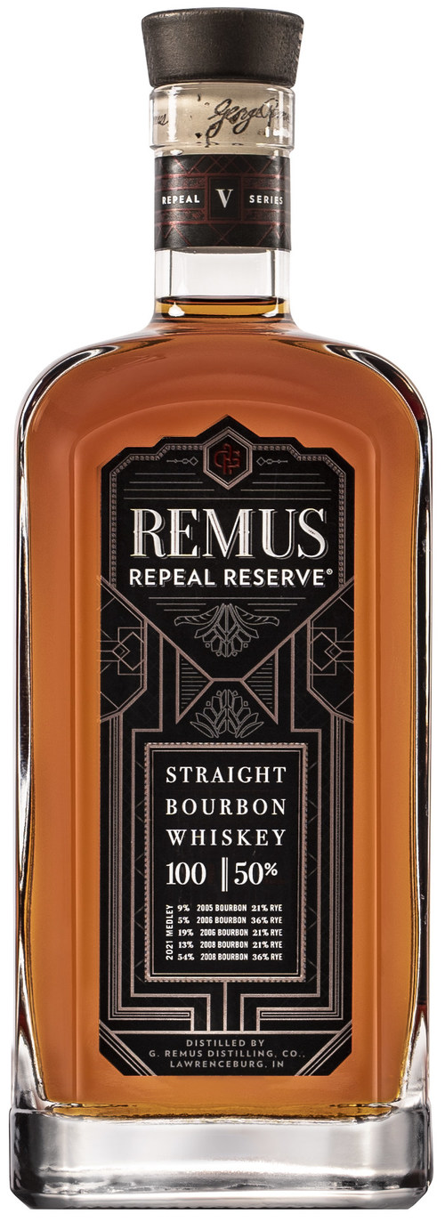 Luxco’s Remus Repeal Reserve Series V Straight Bourbon Whiskey is now available at retailers. Series V is the fifth edition of the award-winning Remus Repeal Reserve Bourbon collection.