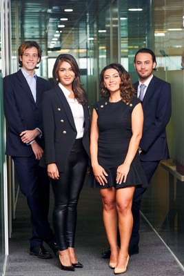 Eclipse Air Charter Global Management Team from left to right: Harry Pike, Yasmin Alam, Lily Karapetyan, Erik Khor. (CNW Group/Eclipse Air Charter)