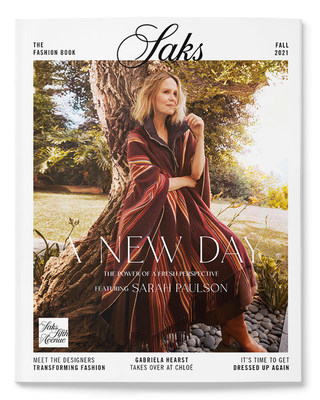 Sarah Paulson stars on the cover of Saks' Fall 2021 Women's Fashion Book