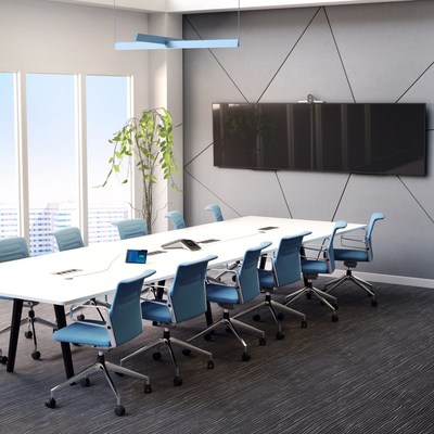 The Poly Studio E70 is designed to take hybrid meetings to the next level and deliver an equitable experience for all participants.