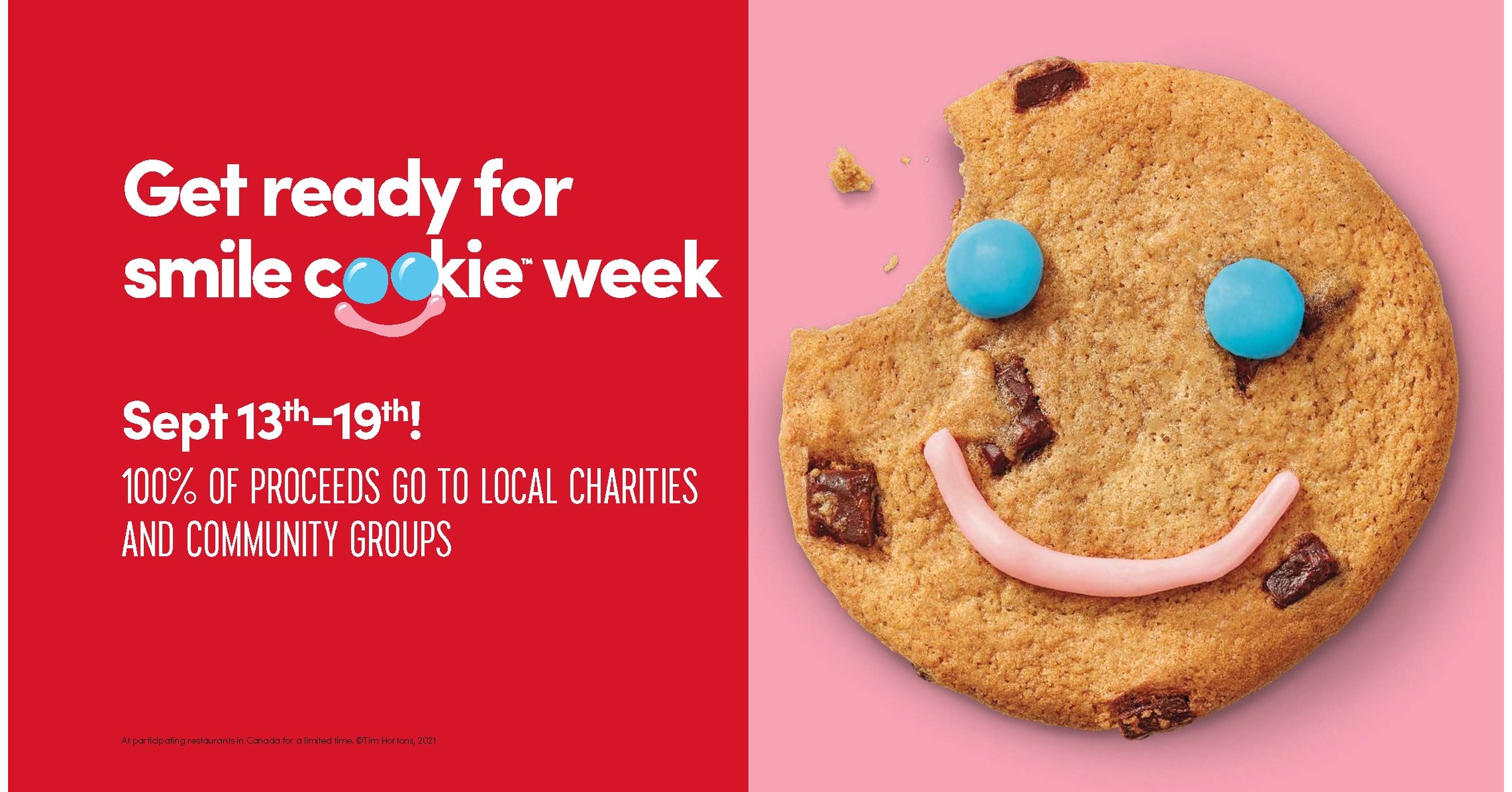 Tim Hortons annual Smile Cookie campaign is back today, celebrating 25 years of supporting local and community across Canada